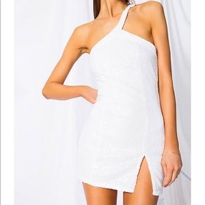 White Superdown dress